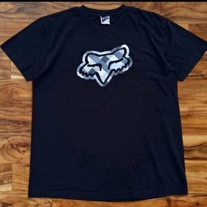 Fox Racing Black Shirt with Gray Graphic